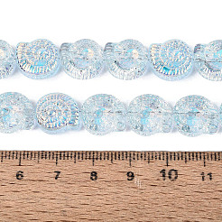 Galvanisieren transparente Glasperlen Stränge&nbsp;EGLA-Q136-02A-09