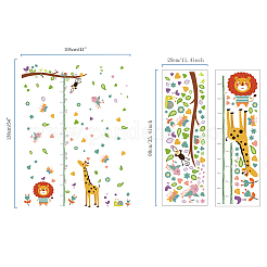 Adesivo da parete con grafico di crescita dell'altezza in pvc&nbsp;DIY-WH0232-002