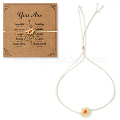 Braccialetti scorrevoli con perline in resina a forma di fiore per donna&nbsp;SL9741-11