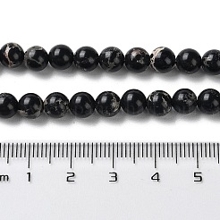 Fili di perline tinti di diaspro imperiale sintetico&nbsp;G-D077-A01-01B