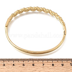 Herzförmige Armreifen mit Scharnierverschluss aus Edelstahl 304 für Damen&nbsp;SA-CBAF851-04G