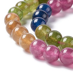 Natürliche weiße Jade Nachahmung Turmalin Perlen Stränge&nbsp;G-I334-01B