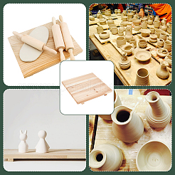 Wärmeisolierende Topfmatte aus Holz&nbsp;TOOL-WH0053-23