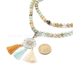 Om Mani Padme Hum buddhistische Halskette&nbsp;NJEW-JN03839