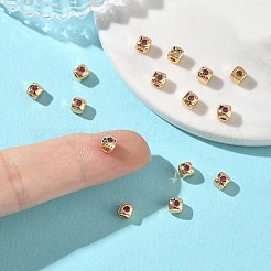 Perles en laiton et zircon cubique shegrace&nbsp;XGRQ4H341-682G-A