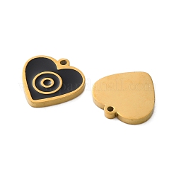 Placcatura ionica (ip) 304 ciondoli in acciaio inossidabile smaltati&nbsp;STAS-M102-46G