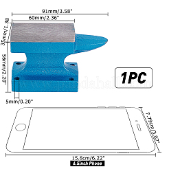 Corno incudine blocco in ghisa gioielleria strumento da banco mini formatura lavorazione dei metalli&nbsp;TOOL-WH0133-50