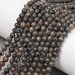 Brins de perles de syénite fluorescente naturelle (lueur sous la lumière uv)&nbsp;GG-NH0012-A01-4mm