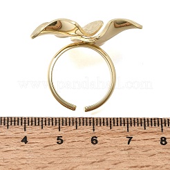 Offene Manschettenringe aus Messing für Damen&nbsp;RJEW-F215-06G