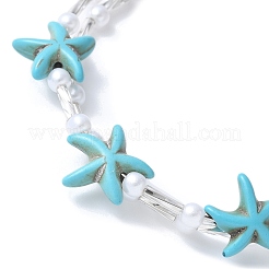 Bracelets en perles de turquoise synthétiques&nbsp;BJEW-JB11588-01