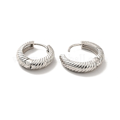 Orecchini a cerchio in ottone placcato di lunga durata&nbsp;X-EJEW-K093-13P