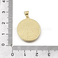 Ciondoli pasquali in ottone con zirconi cubici trasparenti e acrilico&nbsp;KK-G602-06G-03