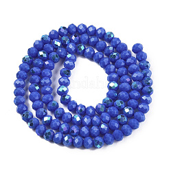 Chapelets de perles en verre opaque de couleur unie&nbsp;EGLA-A044-P4mm-L32