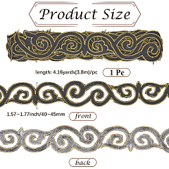 Thermocollant/coudre sur polyester broderie nuages de bon augure ruban de dentelle&nbsp;OCOR-WH20020-06B