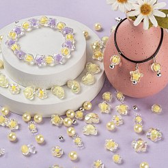 480pcs transparente / nachgemachte Perlenacrylperlen&nbsp;DIY-LS0003-05A