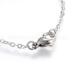 Bracelets de chaînes de câble en laiton plaqué platine&nbsp;BJEW-JB03974-04