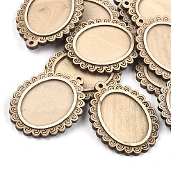 Gros pendentif cabochon en bois&nbsp;WOOD-S044-01D