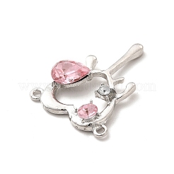 Pendenti a 2 anello in lega di zirconi cubici&nbsp;ALRI-K050-01P