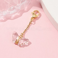 Décoration pendentif papillon en acrylique transparent&nbsp;HJEW-JM01172