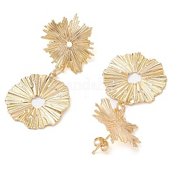 Orecchini pendenti a forma di fiore in ottone&nbsp;EJEW-JE06226