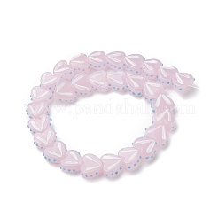 Brins de perles au chalumeau faites à la main coeur&nbsp;LAMP-G150-01J