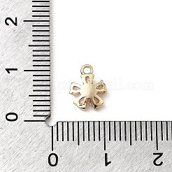 Breloques en laiton avec zircone cubique de micro pave&nbsp;KK-H089-34G-01