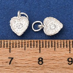 925 Sterling-Silber-Anhänger mit klaren Zirkonia&nbsp;STER-A047-05B-S