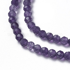 Natürlichen Amethyst Perlen Stränge&nbsp;X-G-F596-13-4mm
