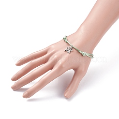 Braccialetto con ciondolo a forma di farfalla&nbsp;BJEW-JB07601