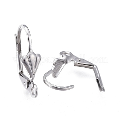 Boucles d'oreilles à levier en acier inoxydable 304 résistant au ternissement&nbsp;LS-STAS-K198-02P
