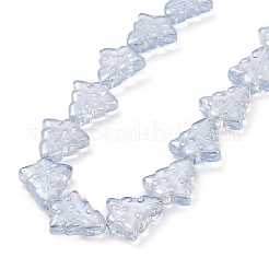 Transparentes perles de verre de galvanoplastie brins&nbsp;EGLA-C002-PL01