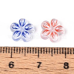 Transparente Harz-Cabochons mit Blumenmotiv&nbsp;CRES-T025-27
