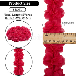 5 Yards Polyester-Chiffon-Spitzenbesatz&nbsp;DIY-GF0008-56A