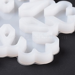 Moldes de silicona para colgantes de copos de nieve&nbsp;X-DIY-K051-26