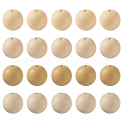40 pz 4 colori perline focali rotonde in silicone&nbsp;SIL-TAD0001-02E