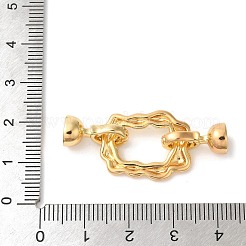 Messing Micro Pave klare Zirkonia Falte über Verschlüsse&nbsp;KK-A227-02G