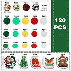 111 stücke 24 arten weihnachten serie silikon perlen&nbsp;SIL-SZ0003-31