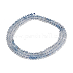 Stränge aus naturblauen Aquamarinperlen mit Farbverlauf&nbsp;G-NH0072-B01-2mm