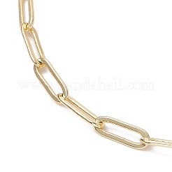 Colliers pendentifs ovales en laiton avec chaîne trombone vierge marie pour femmes&nbsp;NJEW-JN05117
