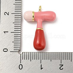 Pendentifs d'émail en laiton &nbsp;KK-E093-03G-T