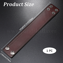 Braccialetti in cordino di pelle di vacchetta con lato piatto&nbsp;BJEW-WH20007-09B