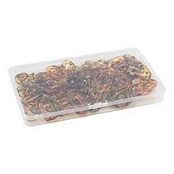 80pcs 5 Stile transparente Acryl-Verbindungsringe&nbsp;OACR-FS0002-74