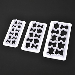 3 Größen Puzzle Ausstechformen aus lebensmittelechtem Kunststoff&nbsp;X-DIY-L057-11