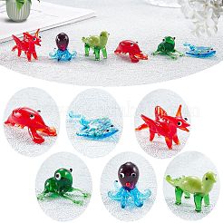 6 pz 6 decorazioni fatte a mano per display a lume di candela&nbsp;AJEW-SZ0002-30