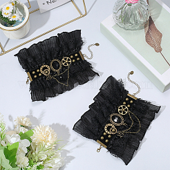 Armbänder aus Polyester-Spitzenkordel im Lolita-Stil&nbsp;BJEW-WH20005-005
