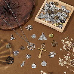 Pendentifs en alliage de style tibétain&nbsp;FIND-ME0001-23