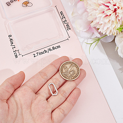 1 Stück: 925 Spring Gate-Ringe aus Sterlingsilber&nbsp;STER-BBC0008-04