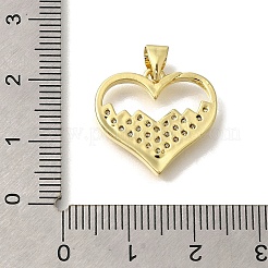 Pendenti in zirconi cubici trasparenti in micro pavè di ottone&nbsp;LS-KK-M297-30G