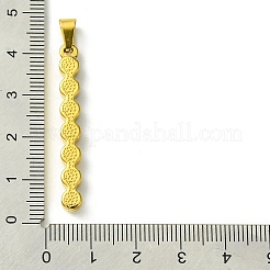 Colgantes de acero inoxidable 304 con recubrimiento al vacío de PVD&nbsp;STAS-H192-04G