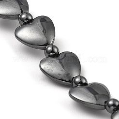 Braccialetti sintetici con perline di ematite non magnetica&nbsp;BJEW-E084-11